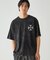 バックプリント フロスト半袖Tシャツ
