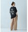 バックプリント フロスト半袖Tシャツ