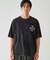 バックプリント フロスト半袖Tシャツ