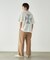 バックプリント フロスト半袖Tシャツ