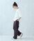 ポリエステルストレッチ ラインパンツ