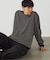 ボーダー ロングTシャツ