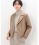 〔 TALLサイズ 〕 ポンチフェイクレザーエンボス ライダースジャケット