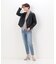 〔 TALLサイズ 〕 ポンチフェイクレザーエンボス ライダースジャケット