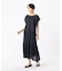 【セットアップ対応】スプリットジョーゼット シャーリングブラウス