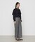 〔 TALLサイズ 〕 2WAYストレッチチェックフラノ デザインワイドパンツ<br>
