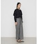 〔 TALLサイズ 〕 2WAYストレッチチェックフラノ デザインワイドパンツ<br>