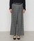 〔 TALLサイズ 〕 2WAYストレッチチェックフラノ デザインワイドパンツ<br>