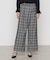 〔 TALLサイズ 〕 2WAYストレッチチェックフラノ デザインワイドパンツ<br>
