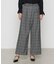 〔 TALLサイズ 〕 2WAYストレッチチェックフラノ デザインワイドパンツ<br>