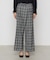 〔 TALLサイズ 〕 2WAYストレッチチェックフラノ デザインワイドパンツ<br>