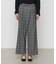 〔 TALLサイズ 〕 2WAYストレッチチェックフラノ デザインワイドパンツ<br>