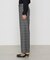 〔 TALLサイズ 〕 2WAYストレッチチェックフラノ デザインワイドパンツ<br>