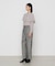 〔 TALLサイズ 〕 2WAYストレッチチェックフラノ デザインワイドパンツ<br>