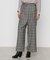 〔 TALLサイズ 〕 2WAYストレッチチェックフラノ デザインワイドパンツ<br>