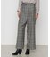 〔 TALLサイズ 〕 2WAYストレッチチェックフラノ デザインワイドパンツ<br>