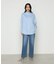 コットンサテンオルタージュ ロングシャツ