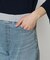 コットンストレッチデニム ウエストリブパンツ