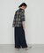 シフォン×シャンブレーカッセン リバーシブルパンツ