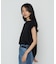 コットン強撚ポンチ ショルダータックTシャツ
