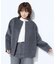 〔 TALLサイズ 〕 アルパカシャギー ノーカラージャコット