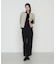 〔 TALLサイズ 〕 【セットアップ対応】ストレッチフラノノーカラージャケット