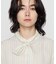 〔 TALLサイズ 〕 リヨセルストライプ ボウタイブラウス