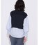 〔 TALLサイズ 〕 コットンポリエステルリリヤーン 前後切り替えベスト