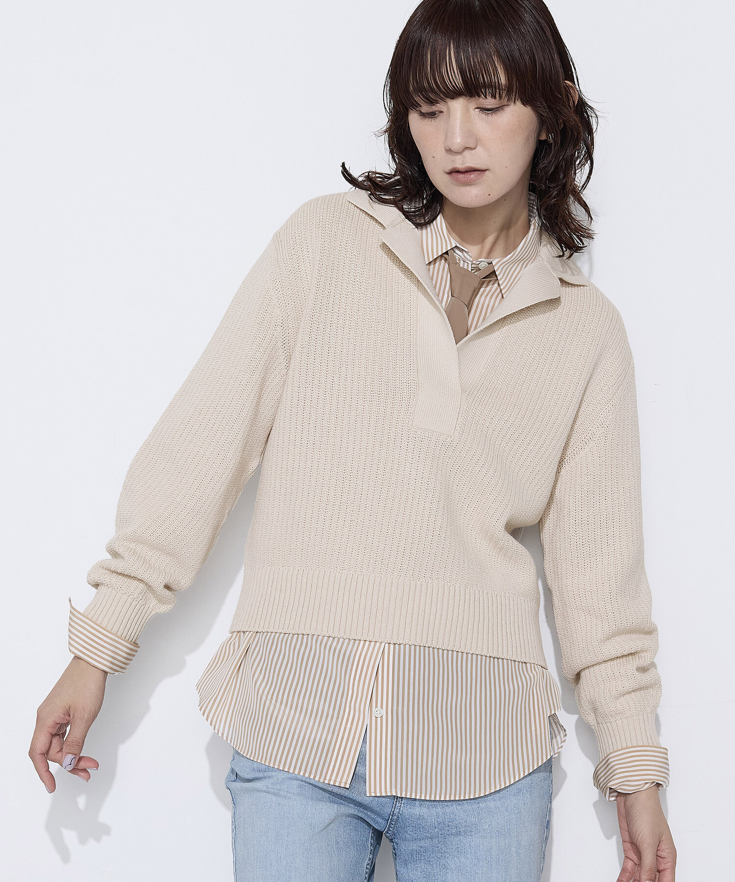 〔 TALLサイズ 〕 リリヤーン スキッパープルオーバー