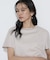 〔 TALLサイズ 〕 ダブルフェイス ニット付きTシャツ