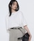 〔 +サイズ 〕 ハイゲージプレーティング天竺 スクエアネックプルオーバー