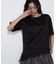 〔 Sサイズ 〕 スーピマコットン 裾レースコンビネーションTシャツ