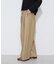 強撚コットンツイル ワイドタックカーブパンツ