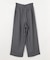 梳毛調ビエラ ツータック ハイウエストラップパンツ