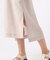 アセテートリネンタッサー  クルーネックロングシャツジレ