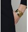 ストレッチタフタ シャツドレス
