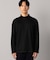 ウール天竺　モックネック長袖Tシャツ