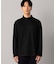 ウール天竺　モックネック長袖Tシャツ
