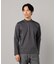 シルキーポンチ モックネック長袖Tシャツ