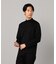 シルキーポンチ モックネック長袖Tシャツ