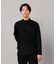 シルキーポンチ モックネック長袖Tシャツ