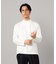 シルキーポンチ モックネック長袖Tシャツ
