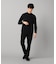 【吸水速乾・抗菌・防臭】【COMME CA MEN BLACK】ドライテック 長袖Tシャツ
