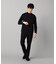 【吸水速乾・抗菌・防臭】【COMME CA MEN BLACK】ドライテック 長袖Tシャツ