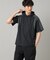 【吸水速乾・接触冷感】【COMME CA MEN BLACK】アクティブドライ フーディー