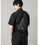 【COMME CA MEN BLACK】ネオプレーントライアングルボディーバッグ