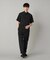 【撥水】【COMME CA MEN BLACK】4WAYテック半袖シャツ