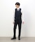 【セットアップ対応】ポリエステル ウール ギャバ パンツ