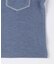 デニム調ジャージー ポケット付きTシャツ