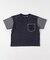デニム調ジャージー ポケット付きTシャツ